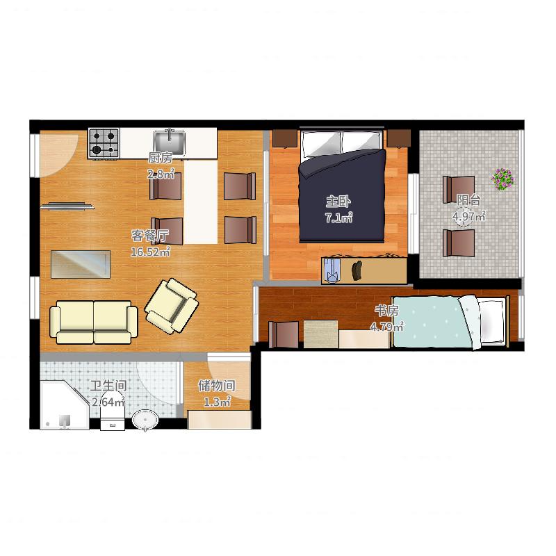 香港 沙田 未命名户型图 户型图