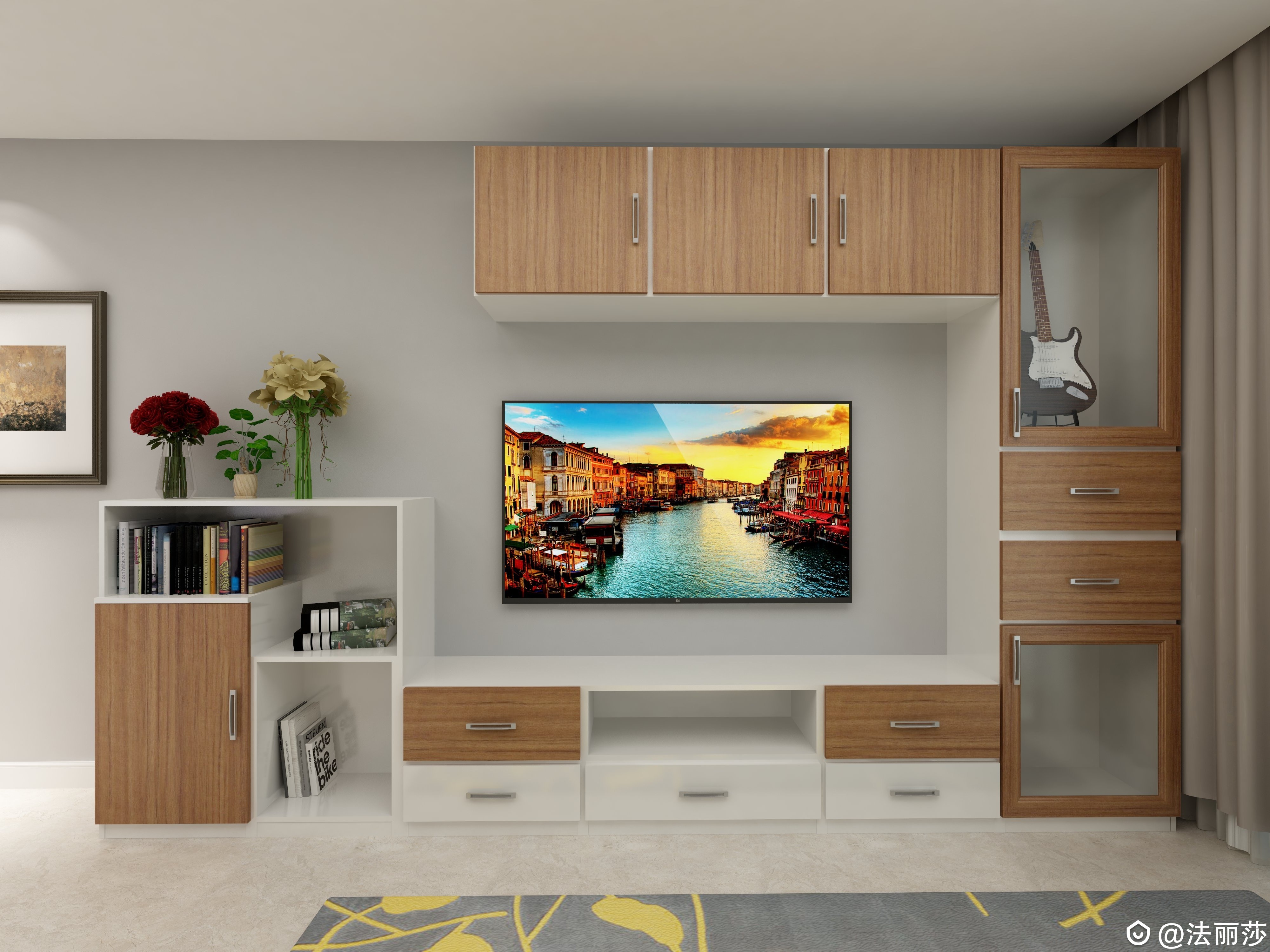 欧式电视柜：让空间更加优美-2