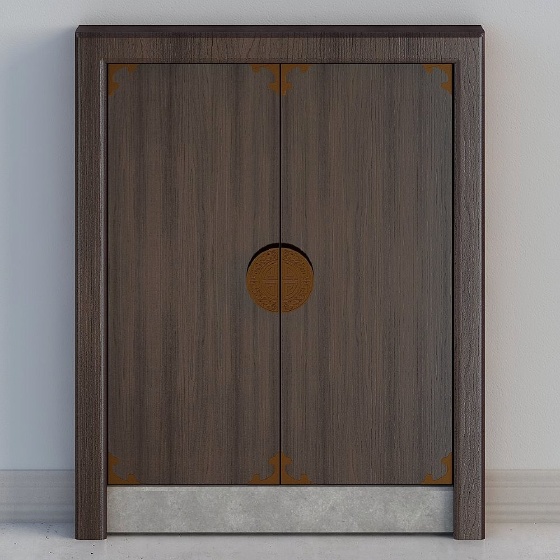 New Chinese solid wooden door entry door-01
