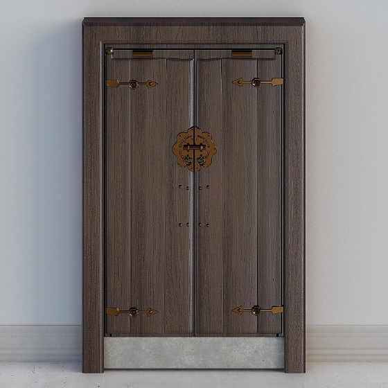 New Chinese solid wooden doors-02