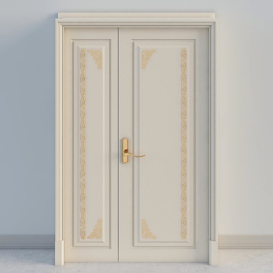 Luxury Simple European Exterior Doors,Wood color
