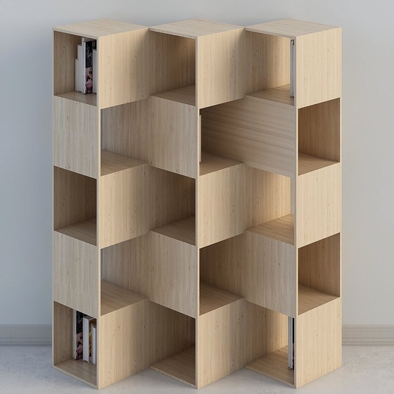 Modern Bookcase,Earth color