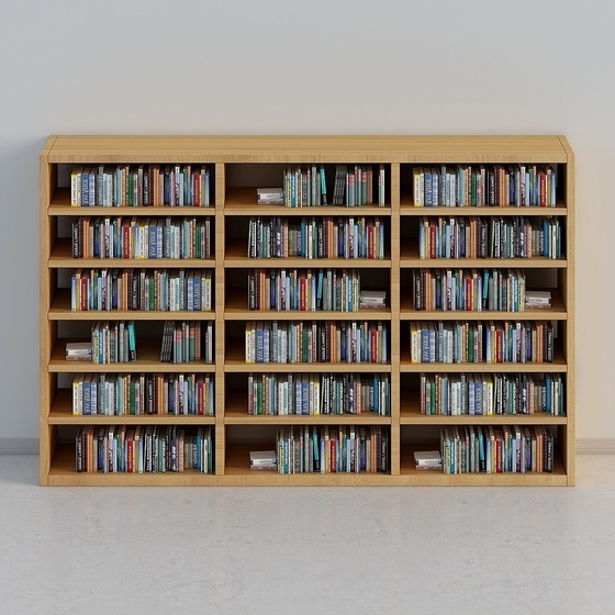 Modern Bookcase,Earth color+Gray