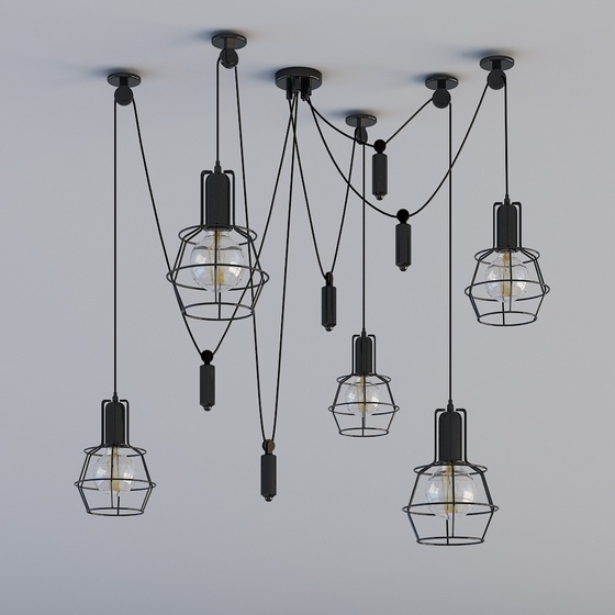 Transitional Industrial Modern Pendants & Chandeliers,Earth color