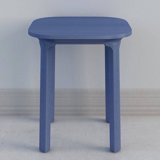 Neoclassic Art Deco Side Tables,Blue