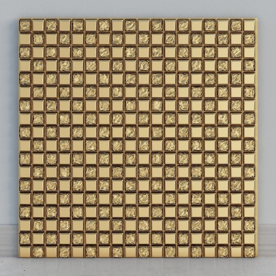 Gold mosaic tile