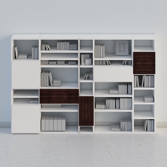Transitional Modern Bookcases,Bookcases,Gray,1-2m
