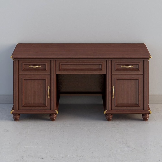 New Chinese Neo-classical American Desks,Desks,Earth color