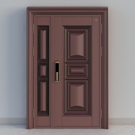 Simple European Exterior Doors,Earth color